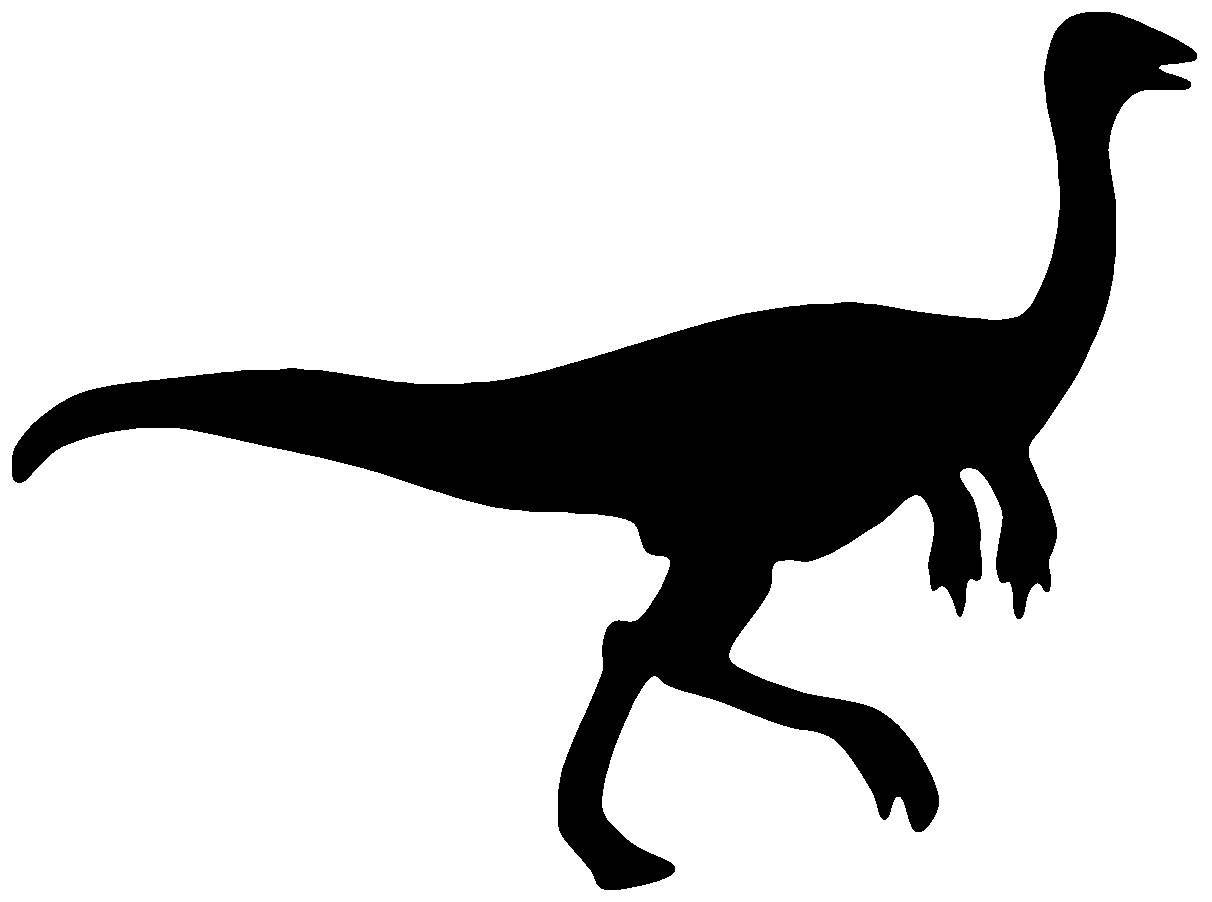 Теризинозавр силуэт